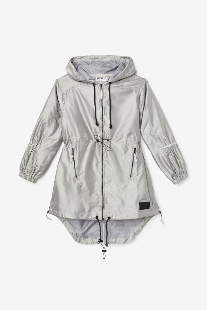 Fila Elle Parka Silver Jacket Womens - NZ 37082-RPSN